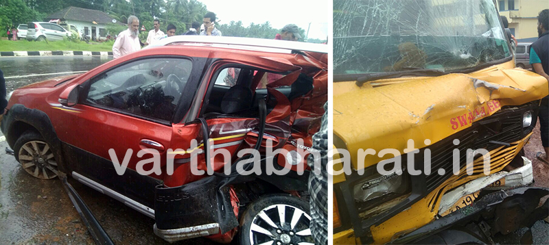 ಉಚ್ಚಿಲ: ಟೆಂಪೊ-ಕಾರು ಢಿಕ್ಕಿ; ಓರ್ವನಿಗೆ ಗಾಯ